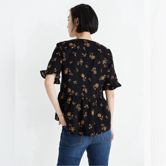 Madewell Corduroy Acorn Foulard Top Bohmeian Size Small - Picture 7 of 10